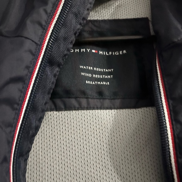 Tommy Hilfiger Navy Jacket with Red and White Accents/ in a good used condition. - Picture 3 of 3